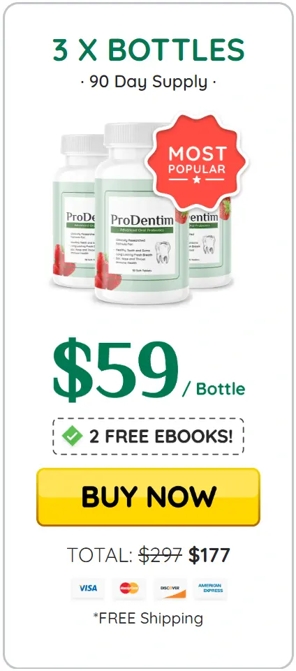 prodentum three bottles pack